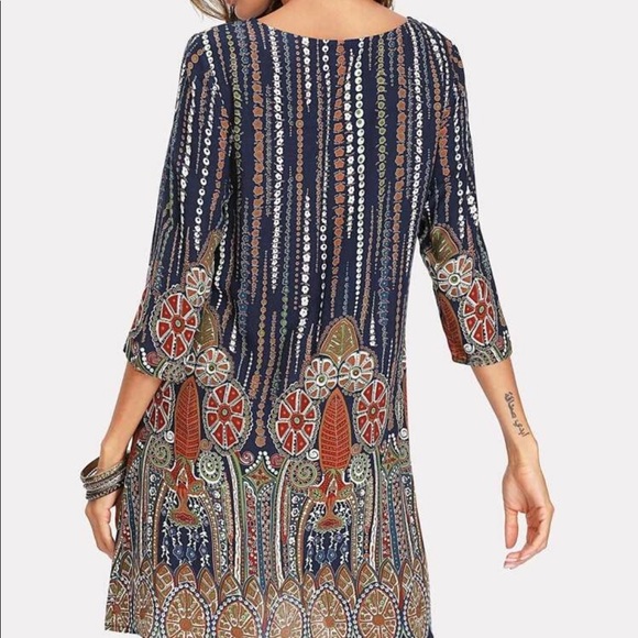 ⬇️ 🆕 Multi-Color Tunic Dress - Picture 4 of 8